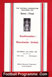 Southampton v Manchester United 1963 FAC Semi Final Aston Villa