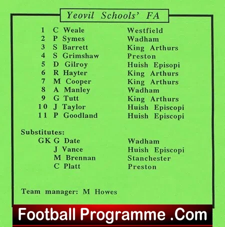 Plymouth v Yeovil 1996 - Schoolboys Match - Boys - Image 4