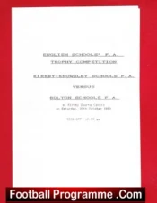 Kirkby Knowsley v Bolton 1990 – Schoolboys – Boys