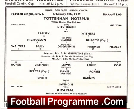 Tottenham Hotspur v Arsenal 1952 - Image 3