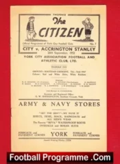 York City v Accrington Stanley 1952