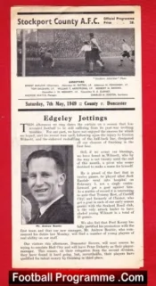 Stockport County v Doncaster Rovers 1949