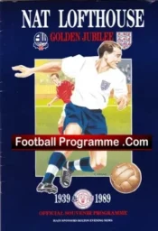 Nat Lofthouse Golden Jubilee Brochure Bolton Wanderers 1989