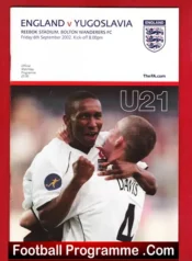 England v Yugoslavia 2002 – U21 at Bolton Wanderers