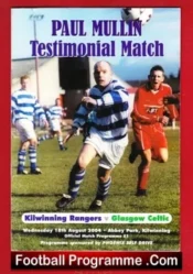 Paul Mullin Testimonial Benefit Match Kilwinning Rangers Signed