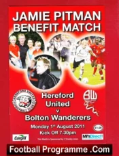 Jamie Pitman Testimonial Benefit Game Hereford United 2011