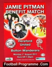 Jamie Pitman Testimonial Benefit Game Hereford United 2011
