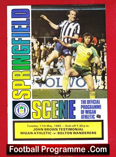 John Brown Testimonial Benefit Game Wigan Athletic 1982 - Image 2