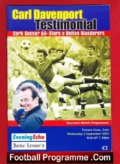 Carl Davenport Testimonial Benefit Match Cork – Ireland 2003