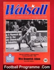 Brian Caswell Testimonial Benefit Match Walsall 1983