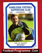 Wimbledon FC Football Supporters Handbook 1990 – 1991
