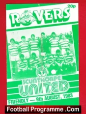 Doncaster Rovers v Scunthorpe United 1983 – Friendly Match