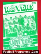 Doncaster Rovers v Scunthorpe United 1983 – Friendly Match