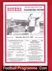 Doncaster Rovers v Colchester United 1998