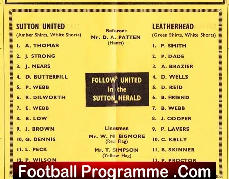 Sutton United v Leatherhead 1972 - Image 3