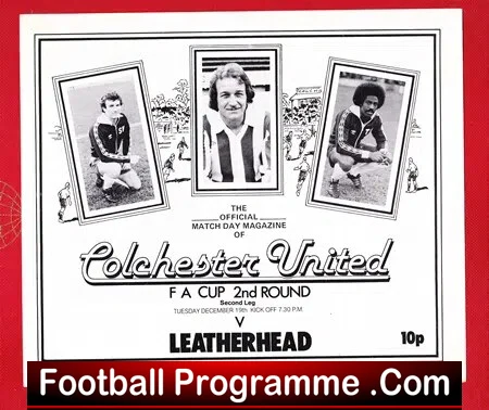 Colchester United v Leatherhead 1978 - FA Cup 2nd Leg - Image 2