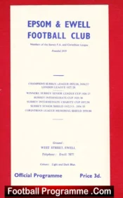 Epsom Ewell v Leatherhead 1962