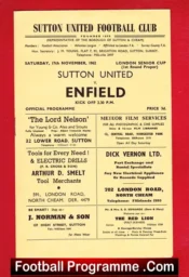 Sutton United v Enfield 1962 – London Senior Cup
