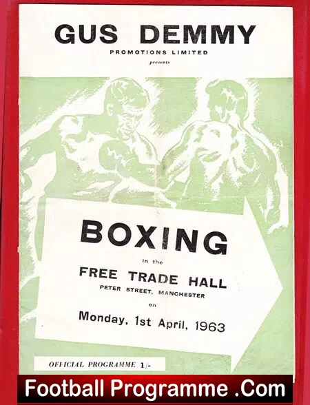 Boxing - Jackie Harwood v Johnny Kramer 1963 - Manchester Signed - Image 2