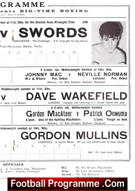 Boxing - Harry Scott v Jim Swords 1963 - Manchester - Image 4