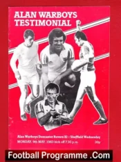 Alan Warboys Testimonial Benefit Match Doncaster Rovers 1983