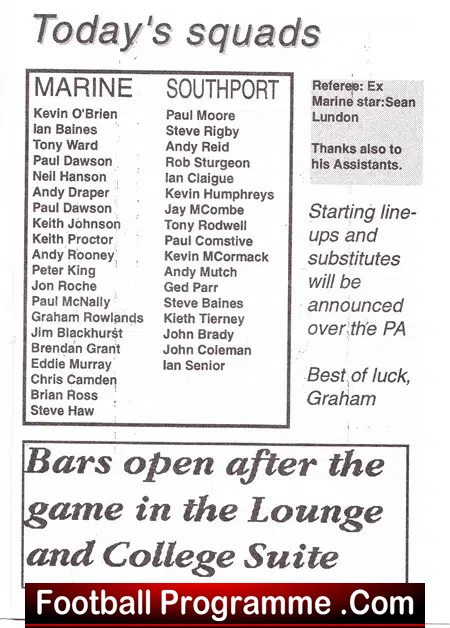 Jon Gautrey Testimonial Benefit Match Marine 1990s - Signed - Image 3