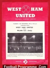 West Ham United v AC Milan 1954 – Floodlight Match