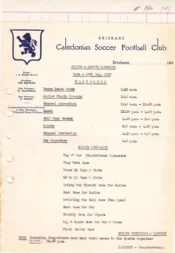 Australia Brisbane Caladonian Soccer Club Sports Day Letter 1947