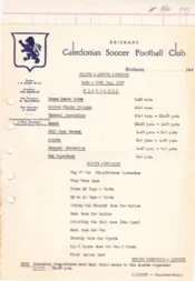 Australia Brisbane Caladonian Soccer Club Sports Day Letter 1947