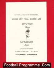 Huyton Boys v Liverpool Boys 1965 – Dimmer Cup Final 2nd Leg
