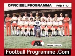 AZ Alkmaar v Manchester City 1978 - Friendly Match Holland - football programme