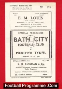 Bath City v Merthyr Tydfil 1948