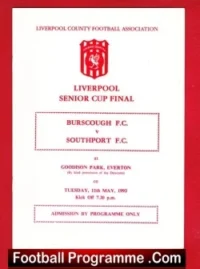 Burscough v Southport 1993 – Liverpool Senior Cup Final