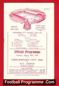 Chelmsford City v Royal Navy Depot 1947 – Reserves Match