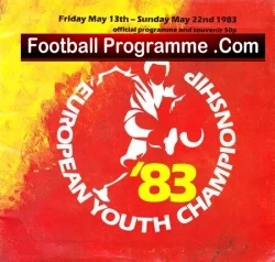 European Youth Championship 1983 - Youth Tournament - football programme