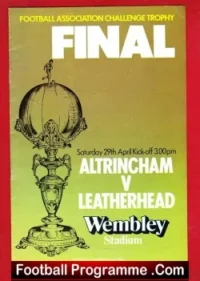 Leatherhead v Altrincham 1978 – FA Challenge Cup Final Wembley