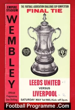 Leeds United v Liverpool 1965 - FA Cup Final Wembley - football programme
