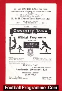 Oswestry Town v New Brighton 1971