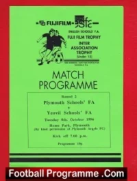 Plymouth v Yeovil 1996 – Schoolboys Match – Boys