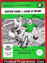 Scottish League v League Of Ireland 1962 – at Glasgow Celtic