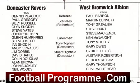 Willie Boyd Testimonial Benefit Match Doncaster Rovers 1984 - Image 3