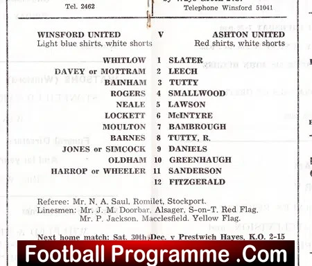 Winsford United v Ashton United 1972 - Image 3