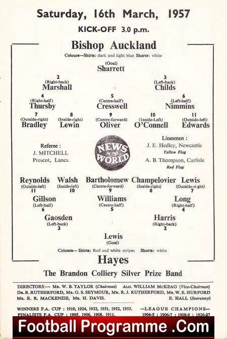 Bishop Auckland v Hayes 1957 - Amateur Cup Semi Final - Image 3