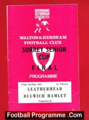 Leatherhead v Dulwich Hamlet 1975 – Surrey Senior Cup Final