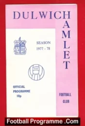 Dulwich Hamlet v Leatherhead 1978 – London Senior Cup Final