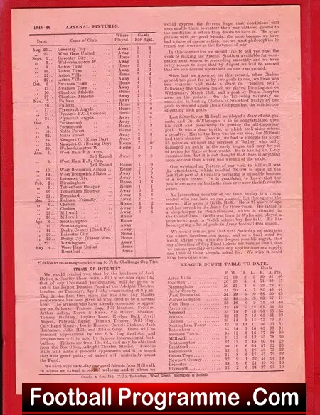 Arsenal v Millwall 1946 - Image 3