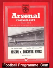 Arsenal v Doncaster Rovers 1953