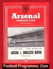 Arsenal v Doncaster Rovers 1953