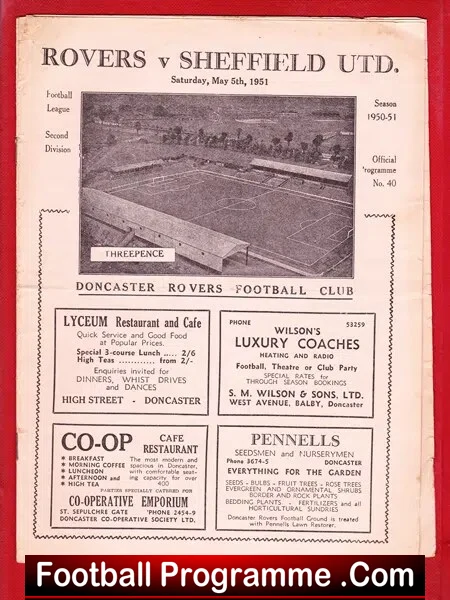 Doncaster Rovers v Notts County 1951 - Image 2