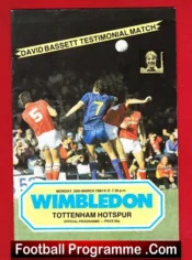 Dave Bassett Testimonial Benefit Match Wimbledon Autographed 1984